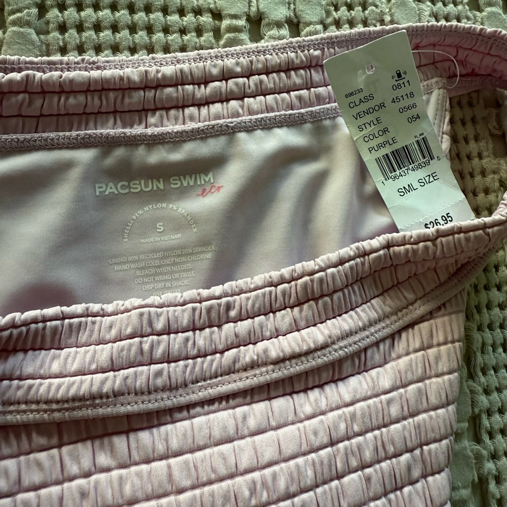 NEW PacSun Purple Textured‎ Bikini Bottom Size S - Picture 7 of 7